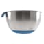 Stainless Steel Mixing Bowl with Blue Handle & Non-Skid Base, 5qt
