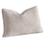 Exton Blue Velvet Burnout Oblong Throw Pillow, 14x20