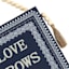 Honeybloom Blue Beaded Wall Sign, 10"