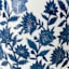 Honeybloom Blue & White Floral Design Vase, 7"