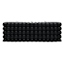 Crosby St. Black Unscented Bubble Bar Candle, 3x3x8