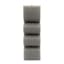 Crosby St. Grey Unscented Modern Wavy Pillar Candle, 3x8