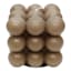 Crosby St. Brown Unscented Bubble Candle, 3"