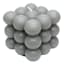 Crosby St. Grey Unscented Bubble Candle, 3"