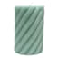Willow Crossley Green Unscented Twisted Pillar Candle, 3x4