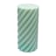 Willow Crossley Green Unscented Twisted Pillar Candle, 3x6