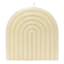 Ivory Unscented Rainbow Arch Candle, Large