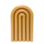 Tan Unscented Rainbow Arch Candle, Small