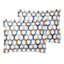 8-Piece Elle Multicolor Lattice Design Essential Comforter Set, Full