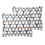 8-Piece Elle Multicolor Lattice Design Essential Comforter Set, Queen