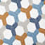8-Piece Elle Multicolor Lattice Design Essential Comforter Set, Queen