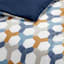 8-Piece Elle Multicolor Lattice Design Essential Comforter Set, King
