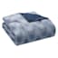 8-Piece Blue Hexagon Striped Essential Comforter Set, Full