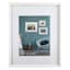 16x20 Matted to 11x14 Wall Frame, White