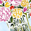 Glass Framed Floral Print Wall Art, 17x21