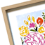 Glass Framed Floral Print Wall Art, 17x21
