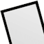 Black Basic Leaner Mirror, 14x50