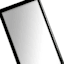 Black Ornate Leaner Mirror, 14x50