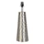 Found & Fable Hammered Silver Metal Medium Table Lamp Base, 19"