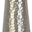 Found & Fable Hammered Silver Metal Medium Table Lamp Base, 19"