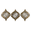3-Piece Ornate Bronze Wall Mirror Set, 18x24