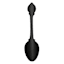 Black Metal Spoon Wall Art, 4x21
