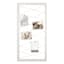 White String Collage with Clothespin Photo Clips, 20X40