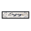 Framed Enjoy The Little Things Textured Wall Sign, 8x30