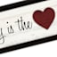 Family Is the Heart of The Home Wall Sign, 8x30
