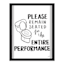 Bathroom Humor Wall Art, 12x16