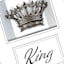 Glass Framed King Crown Print Wall Art, 10x12