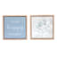 2-Piece Think Happy Thoughts Canvas Set, 8"