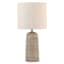 Found & Fable Brown Ribbed Medium Table Lamp with Shade, 23.5"