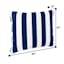 Providence Navy Blue Awning Striped Outdoor Corded Back Cushion