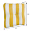 Providence Yellow Awning Striped Outdoor Tufted Back Cushion