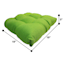 Kiwi Green Canvas Outdoor Wicker Seat Cushion