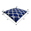 Providence Navy Blue Rope Lattice Outdoor Square Seat Cushion