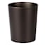 Brown Stainless Steel Round Wastebasket, 5.5l