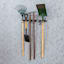6-Piece Black Metal Hook System