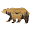 Ty Pennington Bear Shape Wall Clock, 20x11