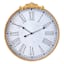 Providence Gold Round Antique Wall Clock, 26x27