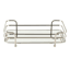Mirrored Vanity Tray, Brushed Nickel