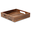 Square Wood Tray, 8"