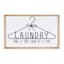 Framed Laundry Humor Wall Decor, 16x9