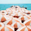 Glass Framed Beach Umbrella Print Wall Art, 18x24