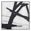 Crosby St. Glass Framed Black Abstract Canvas Wall Art, 24"