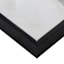 Crosby St. Glass Framed Black Abstract Canvas Wall Art, 24"