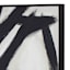 Crosby St. Glass Framed Black Abstract Canvas Wall Art, 24"