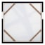 Crosby St. Glass Framed Black Abstract Canvas Wall Art, 24"