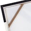 Crosby St. Glass Framed Black Abstract Canvas Wall Art, 24"